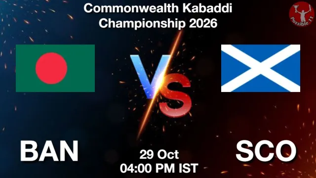 BAN vs SCO Match Previews and Kabaddi Tips