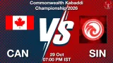 CAN vs SIN Dream11 Prediction, Preview & Updates - <small>Thu, 29 Oct 07:00 PM IST</small>
