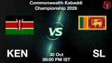 KEN vs SL Dream11 Prediction, Preview & Updates - <small>Fri, 30 Oct 08:00 PM IST</small>