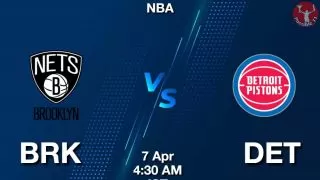 BRK vs DET NBA Match Previews
