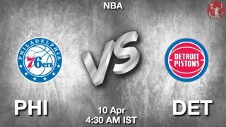 PHI vs DET NBA Match Previews