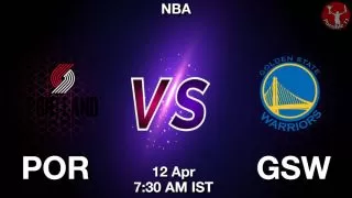 POR vs GSW NBA Match Previews