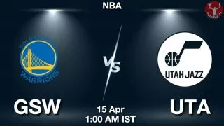 GSW vs UTA NBA Match Previews