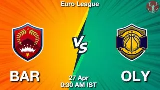BAR vs OLY NBA Match Previews