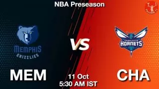 MEM vs CHA NBA Match Previews