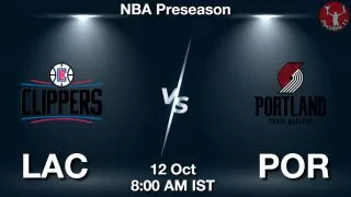 LAC vs POR NBA Match Previews