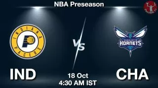 IND vs CHA NBA Match Previews