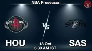 HOU vs SAS NBA Match Previews