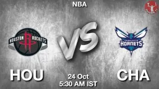 HOU vs CHA NBA Match Previews