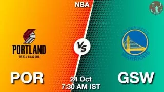 POR vs GSW NBA Match Previews