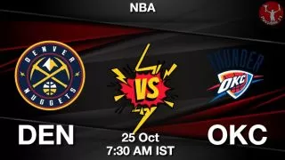 DEN vs OKC NBA Match Previews