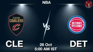 CLE vs DET NBA Match Previews