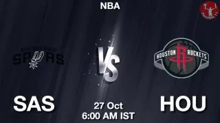 SAS vs HOU NBA Match Previews
