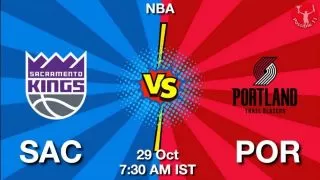 SAC vs POR NBA Match Previews