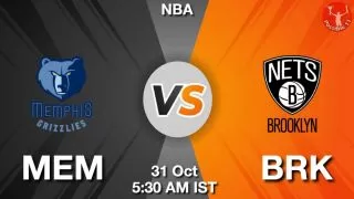 MEM vs BRK NBA Match Previews