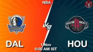 DAL vs HOU NBA Match Previews