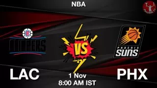 LAC vs PHX NBA Match Previews