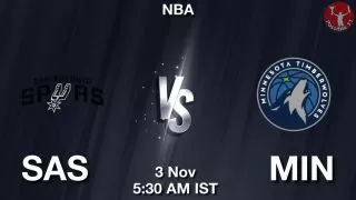 SAS vs MIN NBA Match Previews