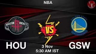 HOU vs GSW NBA Match Previews