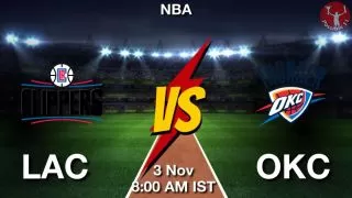 LAC vs OKC NBA Match Previews