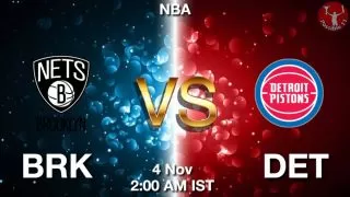 BRK vs DET NBA Match Previews