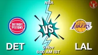 DET vs LAL NBA Match Previews