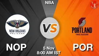 NOP vs POR NBA Match Previews