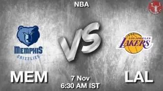 MEM vs LAL NBA Match Previews