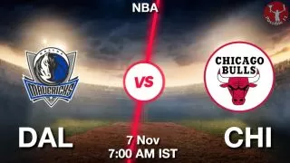DAL vs CHI NBA Match Previews