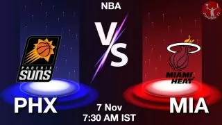 PHX vs MIA NBA Match Previews