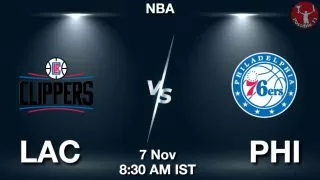 LAC vs PHI NBA Match Previews