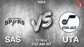 SAS vs UTA NBA Match Previews