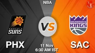 PHX vs SAC NBA Match Previews
