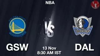 GSW vs DAL NBA Match Previews