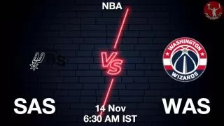 SAS vs WAS NBA Match Previews
