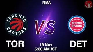 TOR vs DET NBA Match Previews