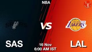 SAS vs LAL NBA Match Previews