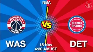 WAS vs DET NBA Match Previews