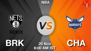 BRK vs CHA NBA Match Previews