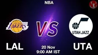 LAL vs UTA NBA Match Previews