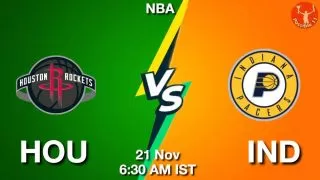 HOU vs IND NBA Match Previews