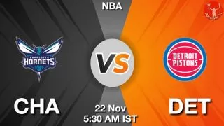 CHA vs DET NBA Match Previews