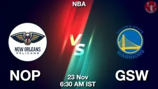 NOP vs GSW NBA Match Previews