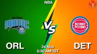 ORL vs DET NBA Match Previews