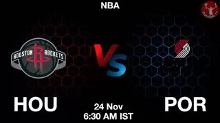 HOU vs POR NBA Match Previews