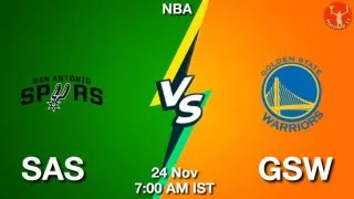 SAS vs GSW NBA Match Previews