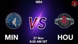 MIN vs HOU NBA Match Previews