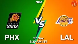 PHX vs LAL NBA Match Previews