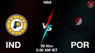 IND vs POR NBA Match Previews