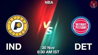IND vs DET NBA Match Previews
